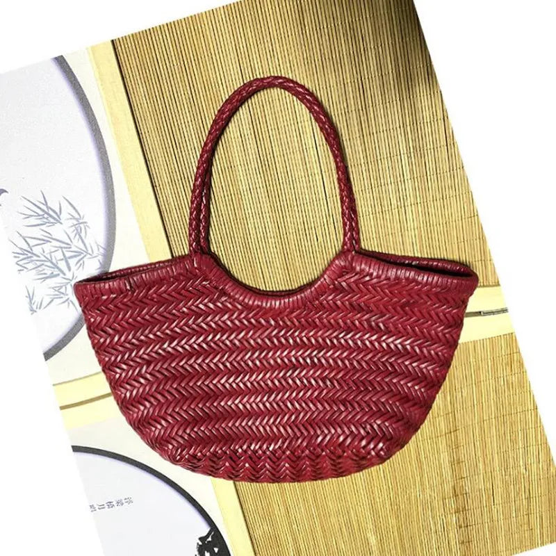 Sac à main vintage en cuir authentique