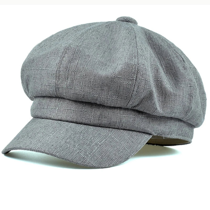 Casquette gavroche en lin