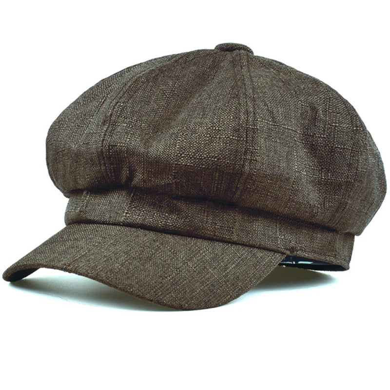 Casquette gavroche en lin