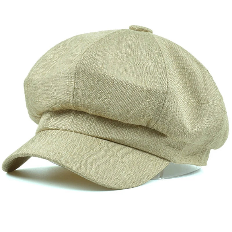 Casquette gavroche en lin