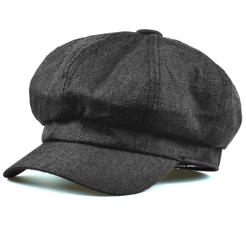 Casquette gavroche en lin