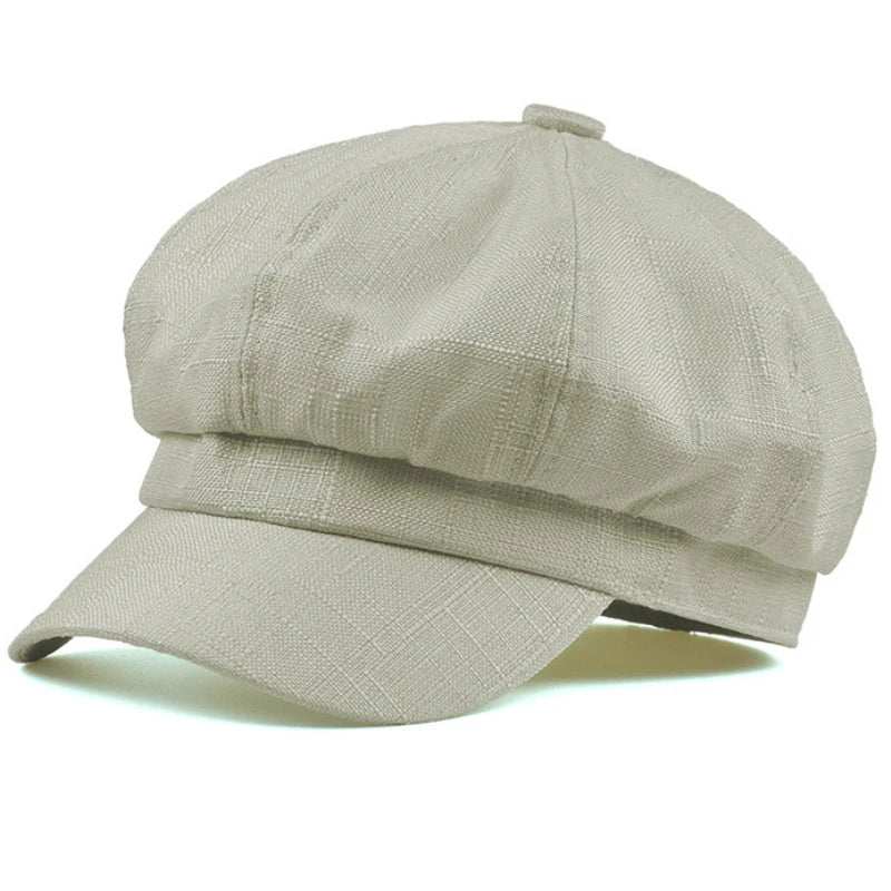 Casquette gavroche en lin