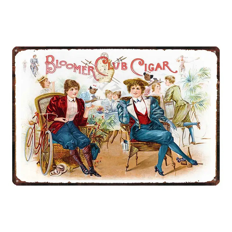 Plaque metal chocolat vintage