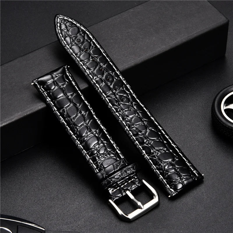 Bracelet montre en cuir vintage