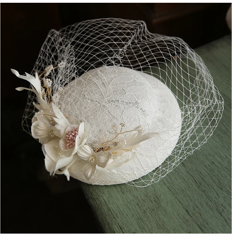 Chapeau de mariage vintage
