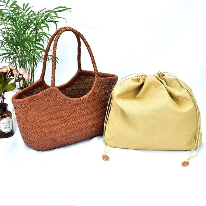 Sac à main vintage en cuir authentique