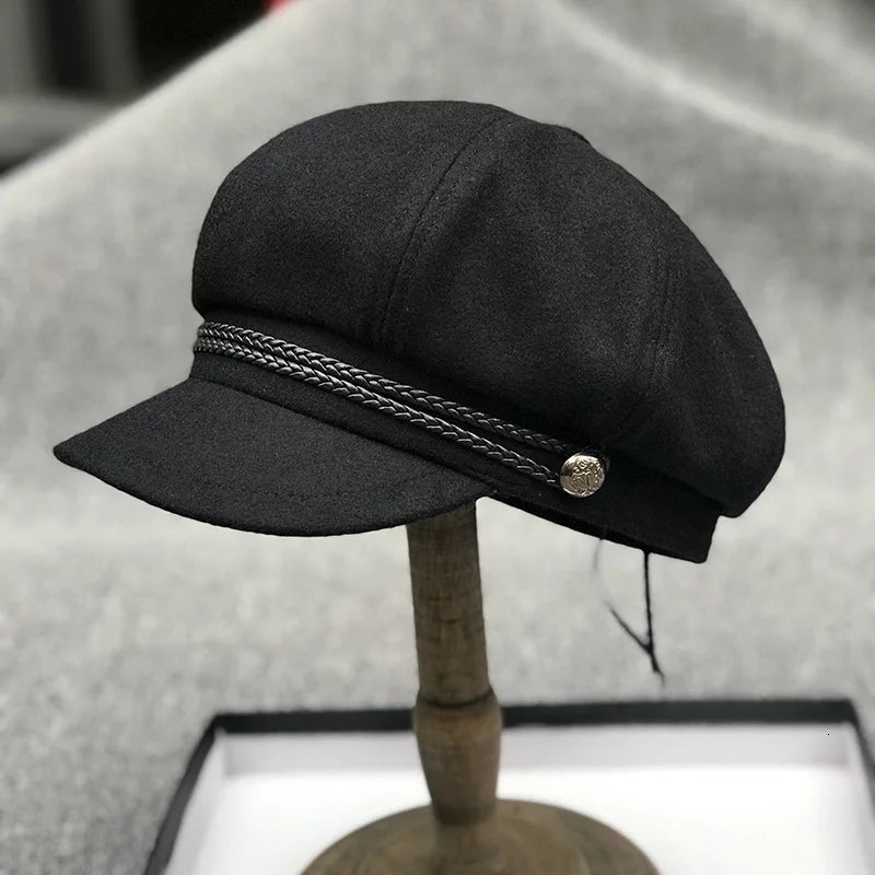 Casquette gavroche hiver vintage