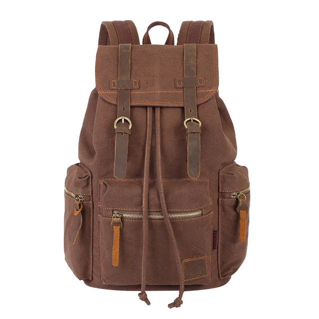 Sac à dos cartable vintage