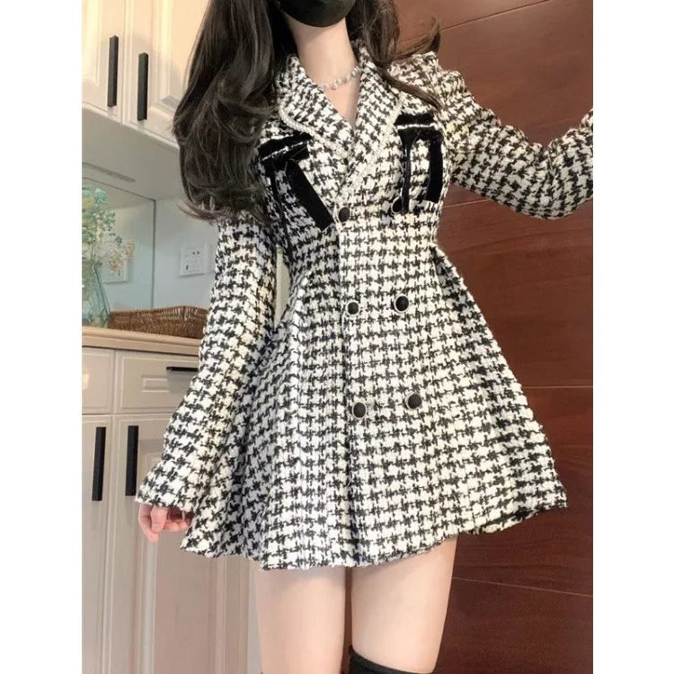 Veste pied-de-poule vintage