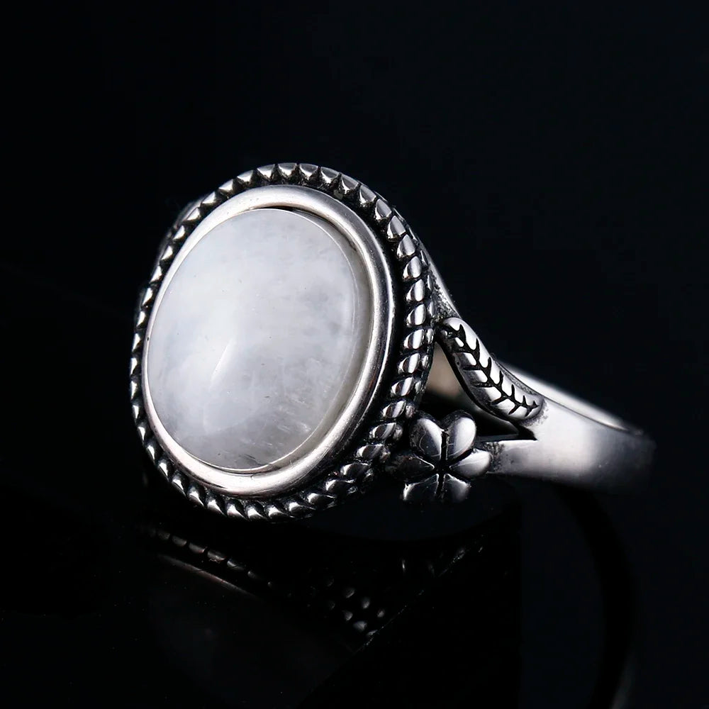 Bague pierre de lune vintage