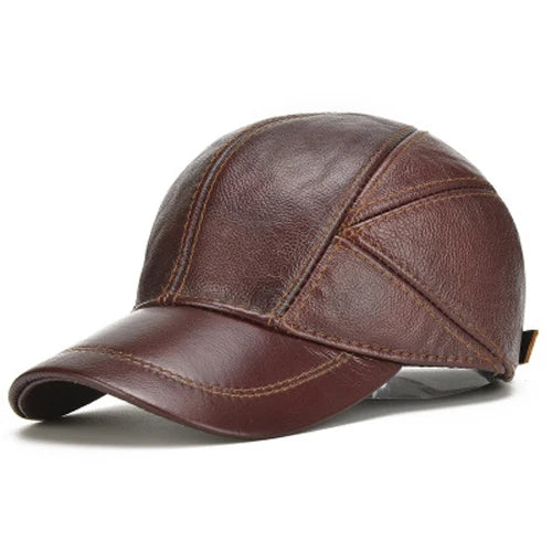 Casquette cuir homme vintage