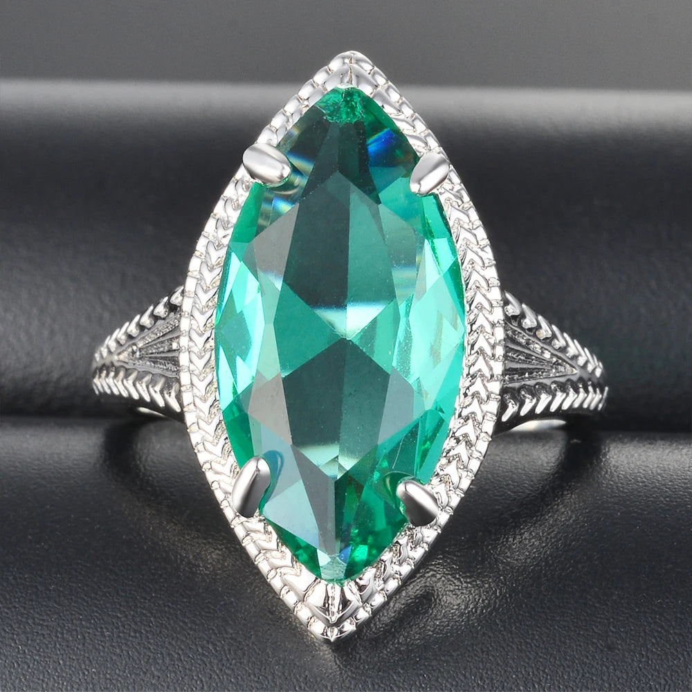 Bague emeraude vintage
