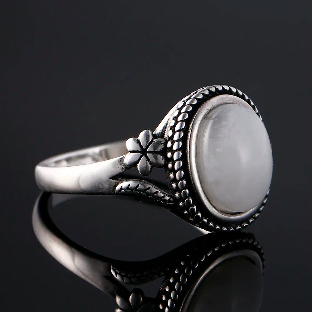 Bague pierre de lune vintage