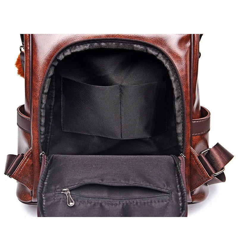 Sac à dos femme vintage en cuir