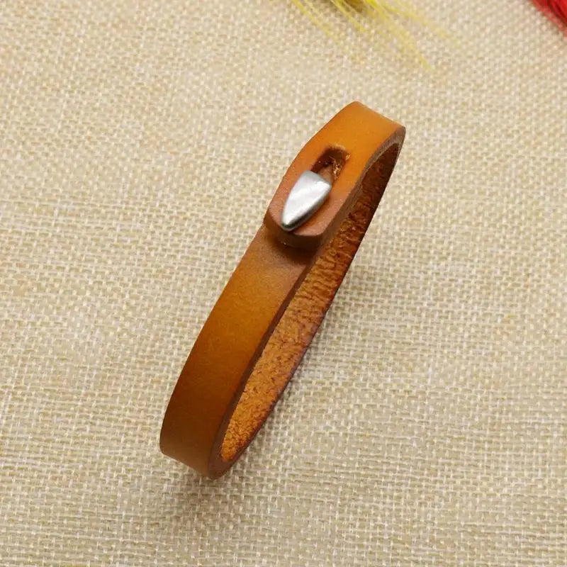 Bracelet vintage en cuir authentique
