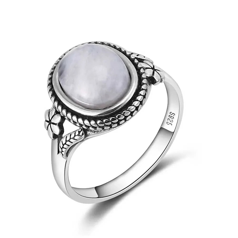 Bague pierre de lune vintage