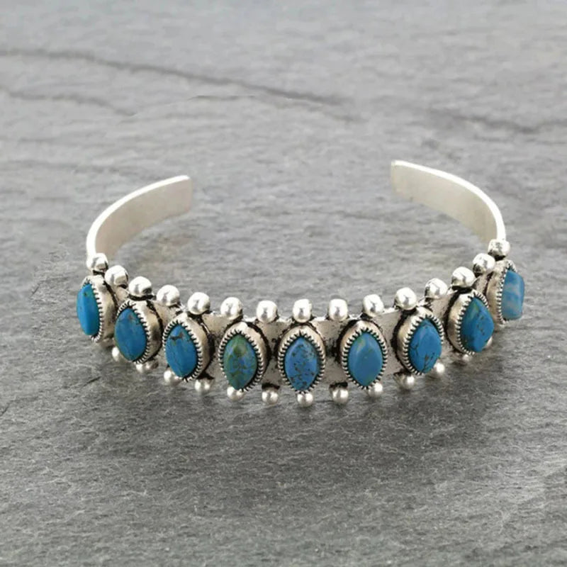 Bracelet turquoise vintage pour femme