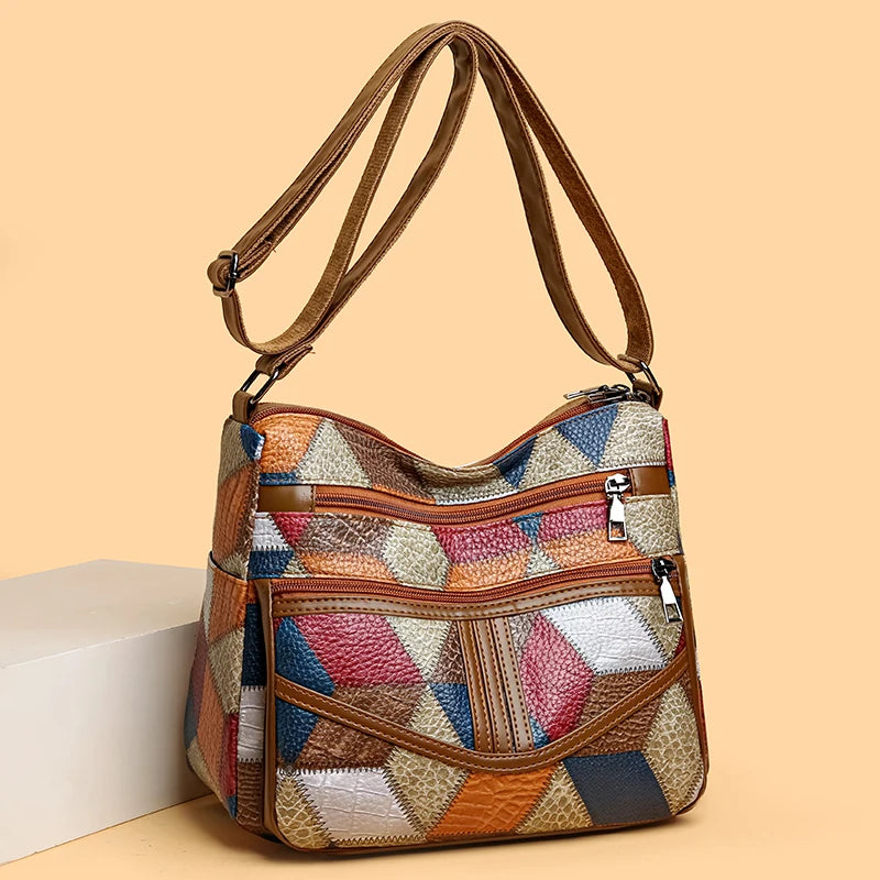 Sac à main vintage à motif africain
