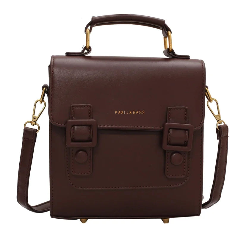 Petit sac à dos en cuir vintage
