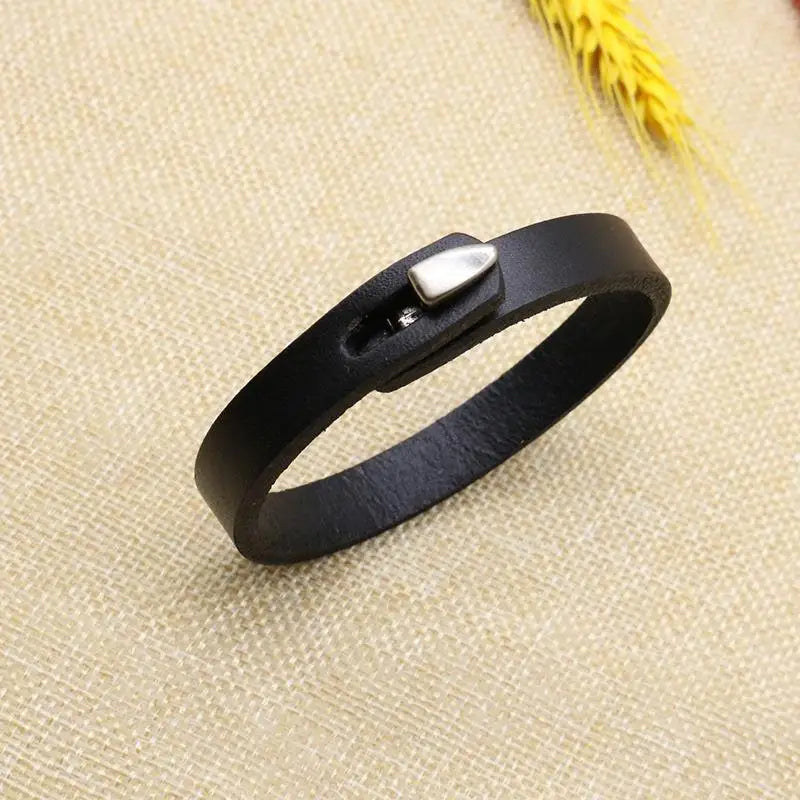 Bracelet vintage en cuir authentique