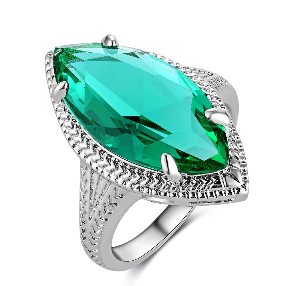 Bague emeraude vintage