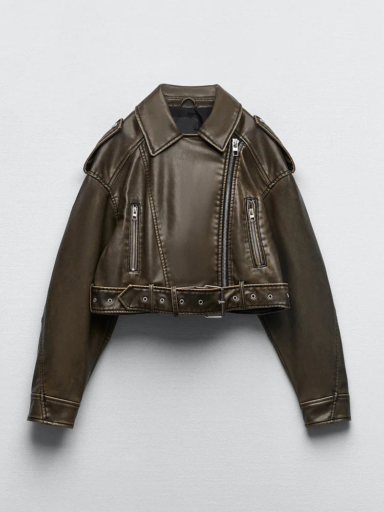 Veste courte vintage pour femme