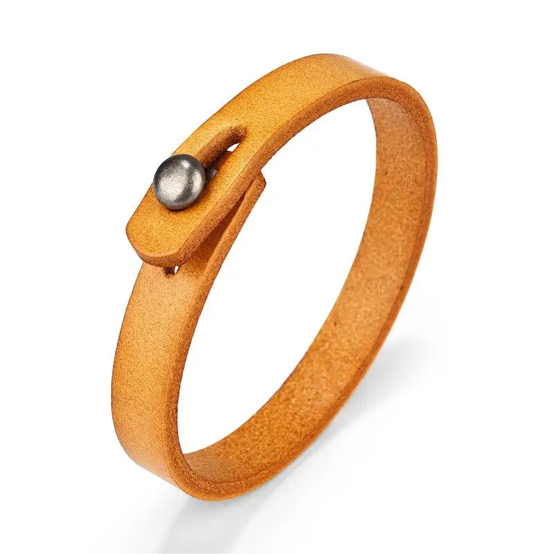 Bracelet vintage en cuir authentique