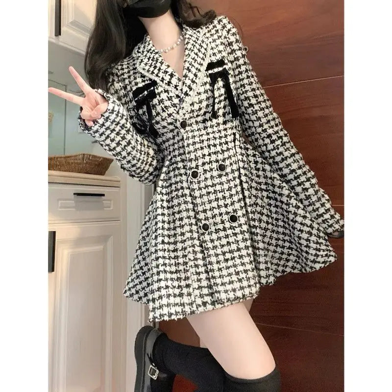 Veste pied-de-poule vintage
