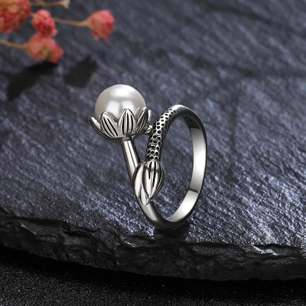 Bague fleur vintage