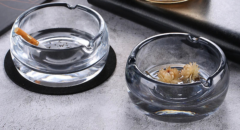 Cendrier en verre vintage