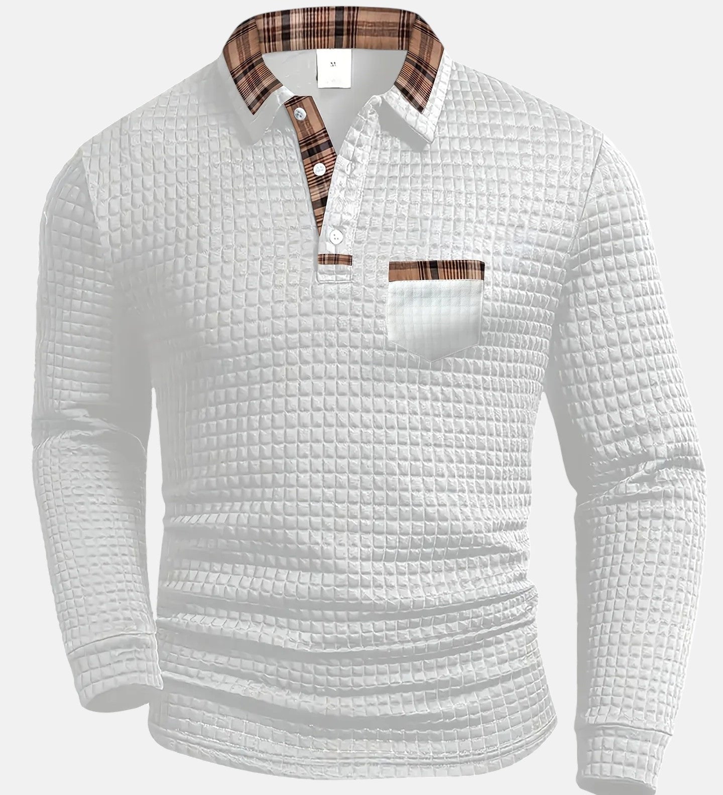 BEEKMAN | POLO À MOTIF À CARREAUX