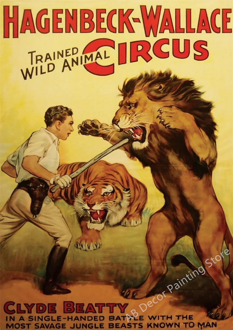 Affiche cirque vintage
