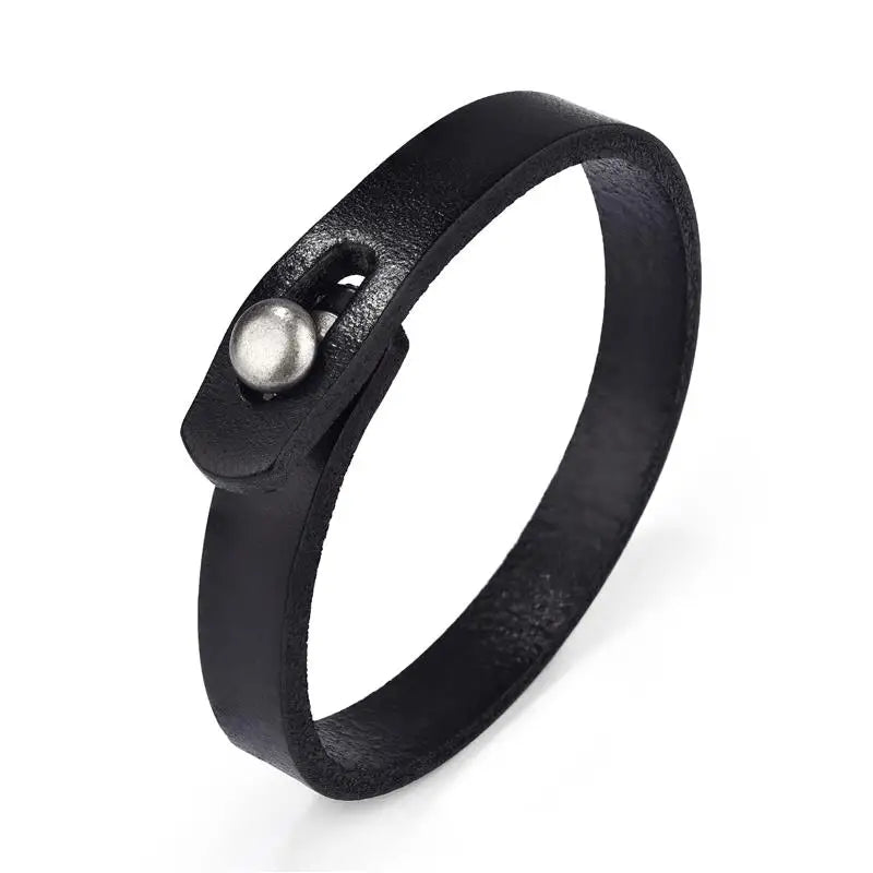 Bracelet vintage en cuir authentique