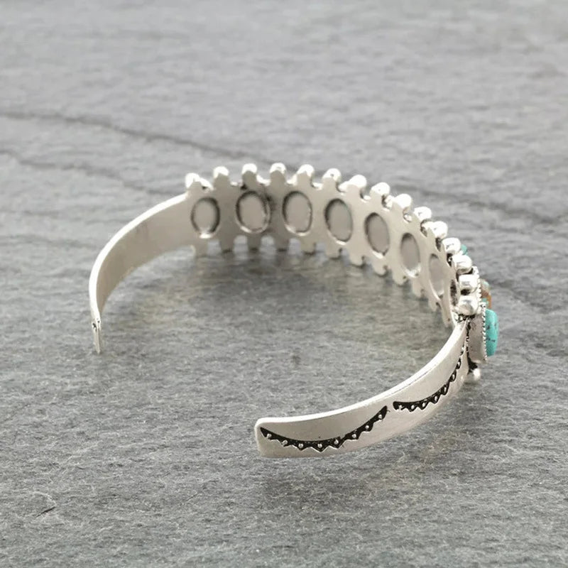 Bracelet turquoise vintage pour femme