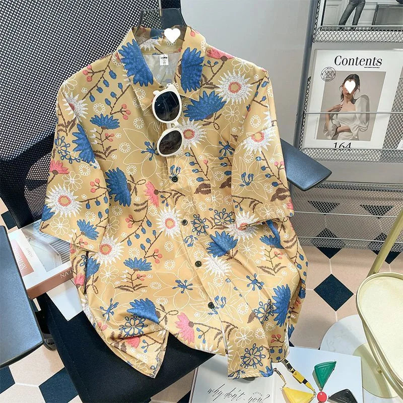Chemise florale vintage