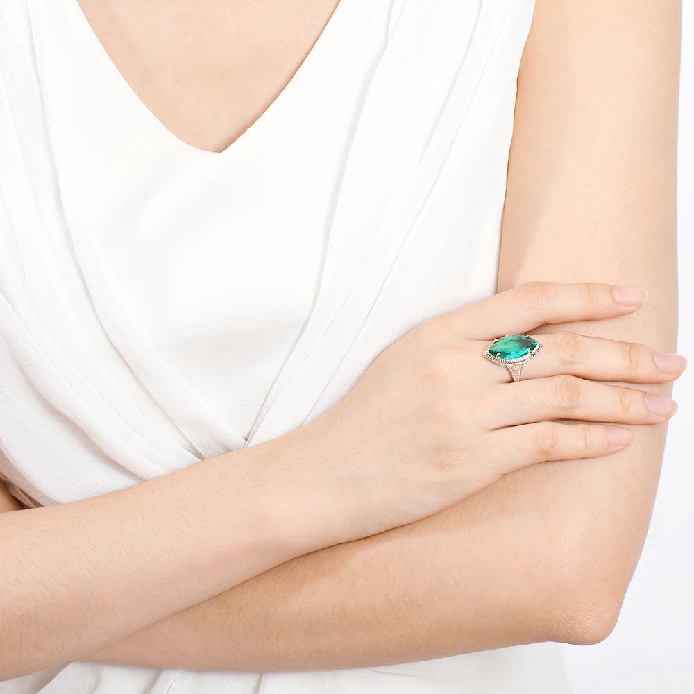 Bague emeraude vintage