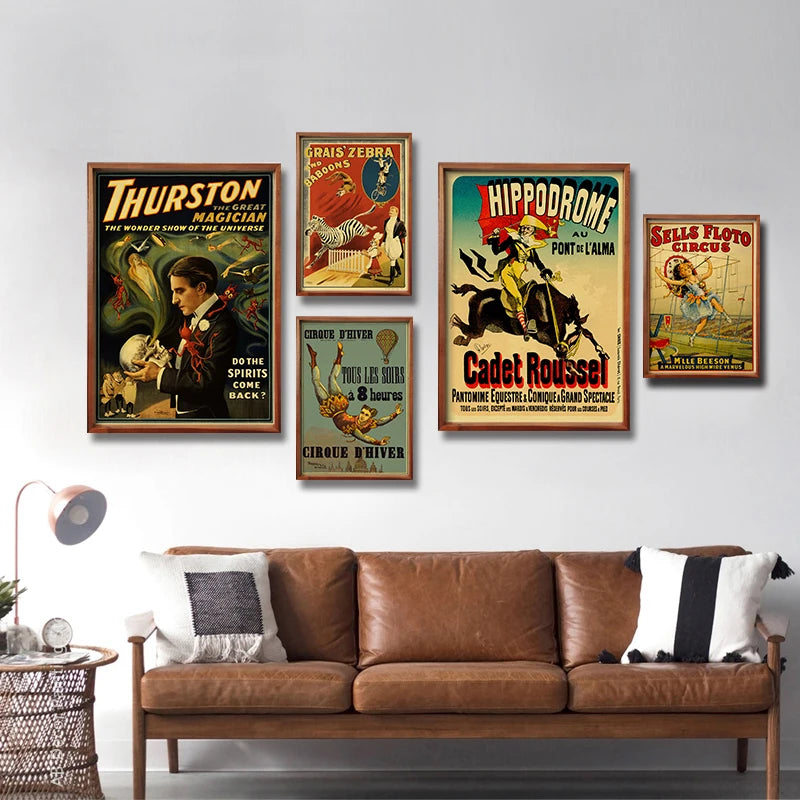 Affiche cirque vintage