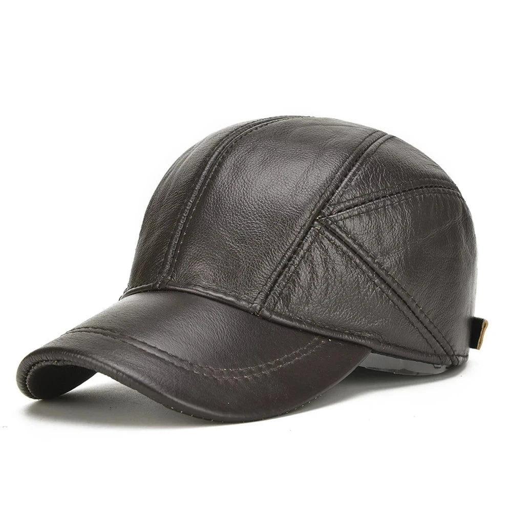 Casquette cuir homme vintage