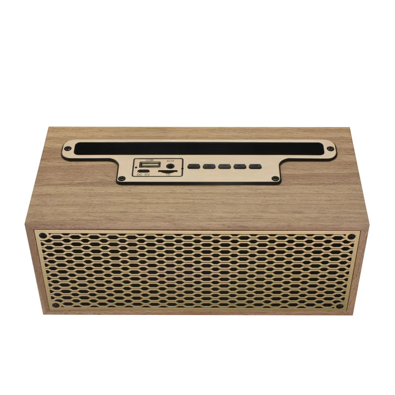 Radio AM/FM vintage en bois