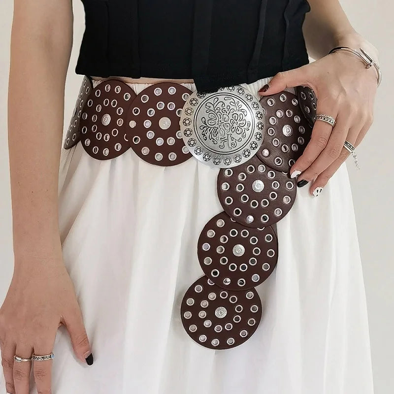Ceinture western vintage pour femme