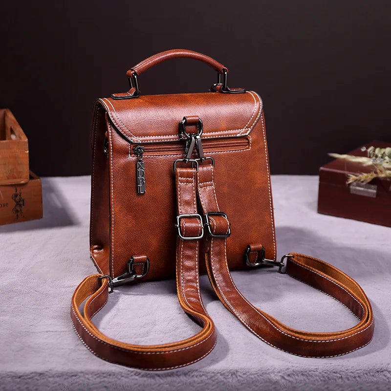 Sac à dos cuir vintage