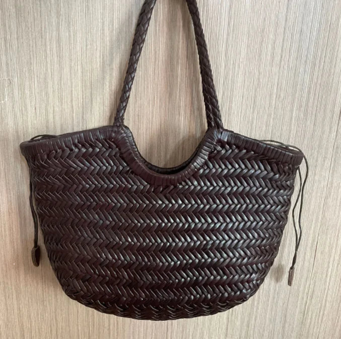 Sac à main vintage en cuir authentique