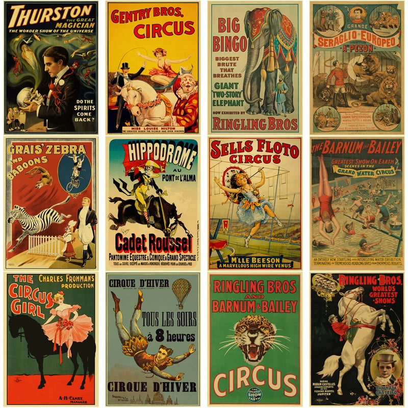 Affiche cirque vintage