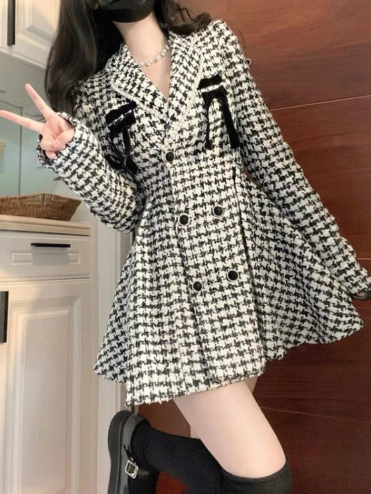 Veste pied-de-poule vintage