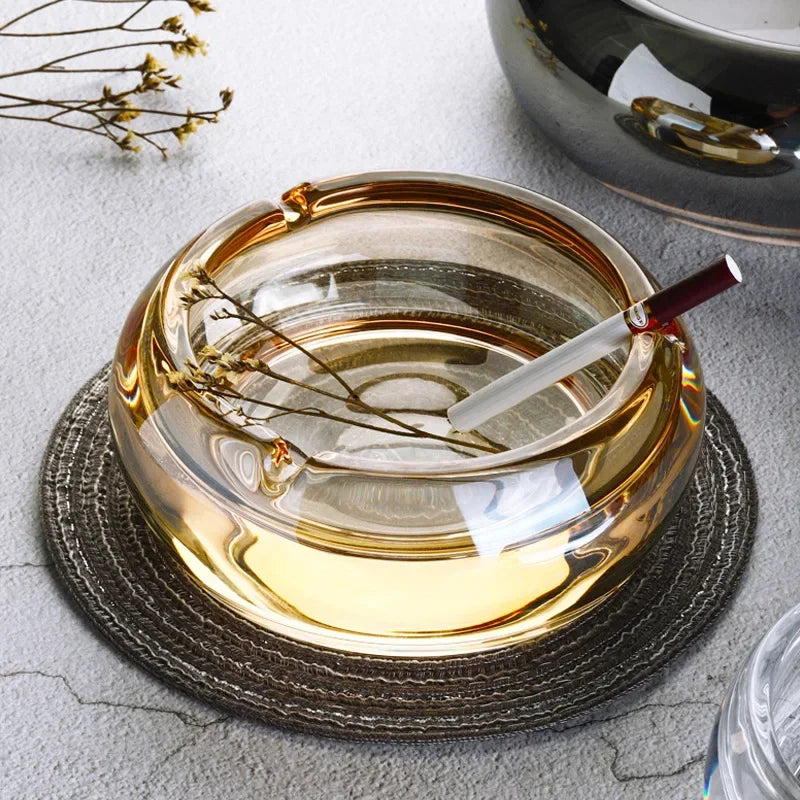 Cendrier en verre vintage