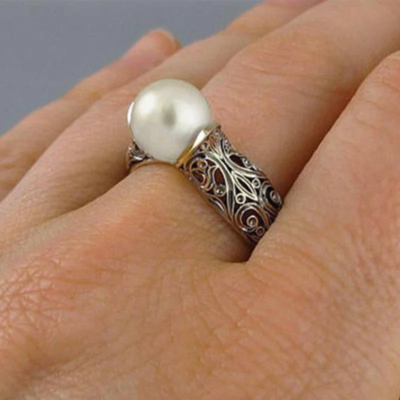 Bague vintage argenté