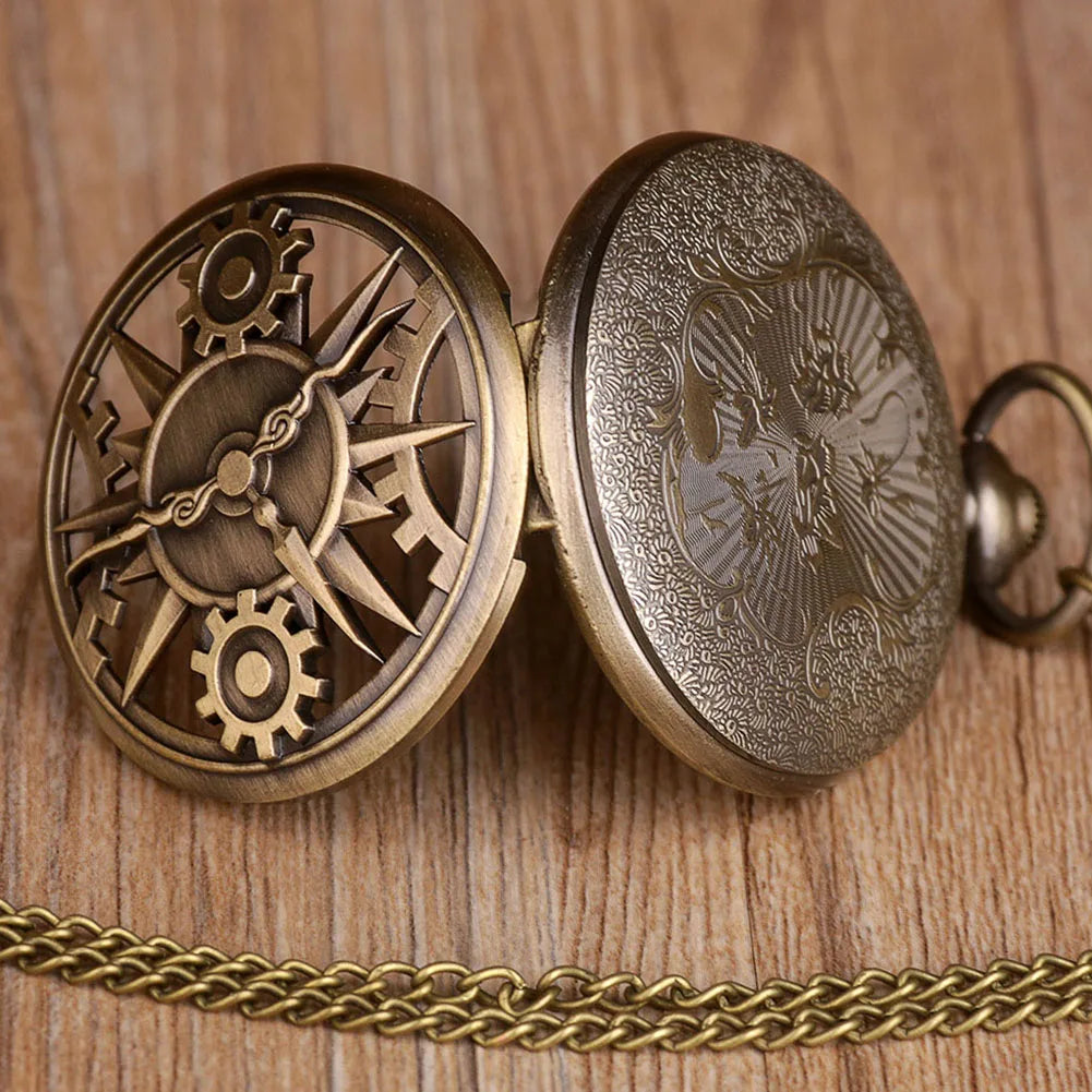 Montre à gousset vintage engrenage