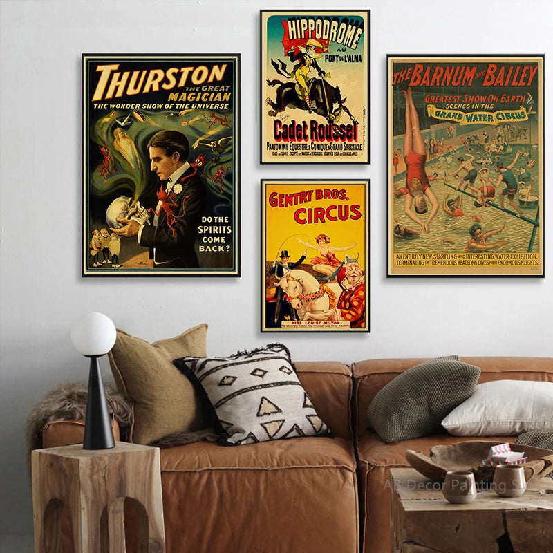 Affiche cirque vintage