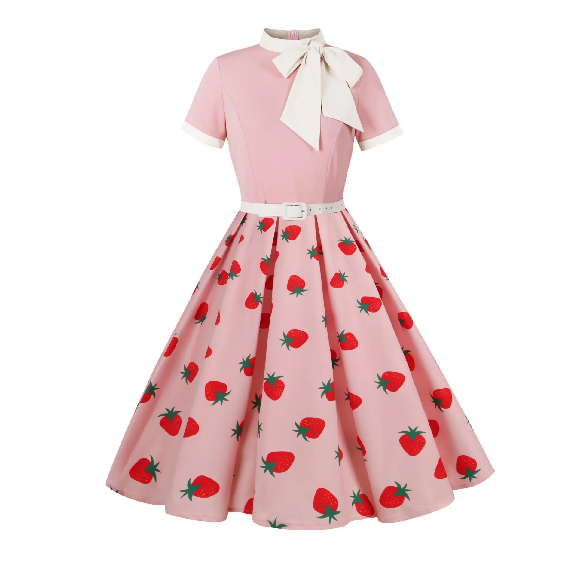 Robe vintage à jupe fleurie
