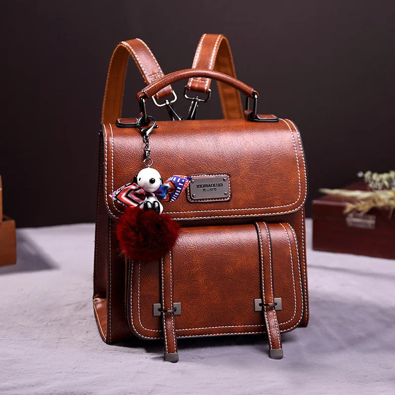 Sac à dos cuir vintage